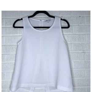 Madewell Split-Back Tank Ivory Texture Sleeveless